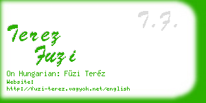 terez fuzi business card
