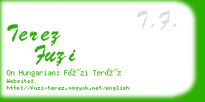 terez fuzi business card